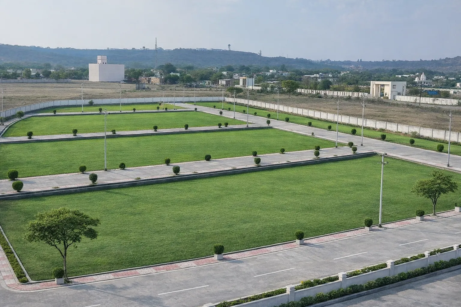 Gulmohar Homes colony and green spaces