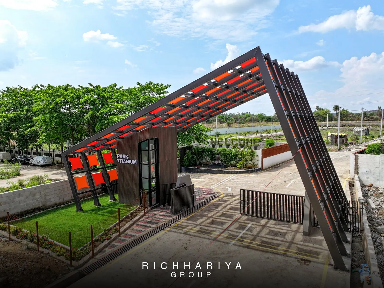 Park Titanium colony entrance and roads
